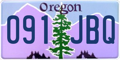 OR license plate 091JBQ