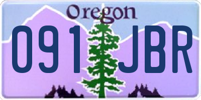OR license plate 091JBR