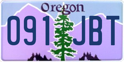 OR license plate 091JBT