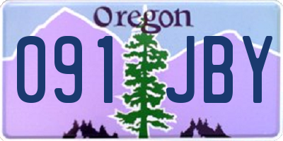 OR license plate 091JBY