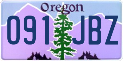 OR license plate 091JBZ