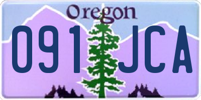 OR license plate 091JCA