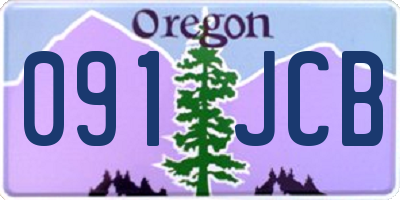 OR license plate 091JCB