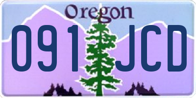 OR license plate 091JCD