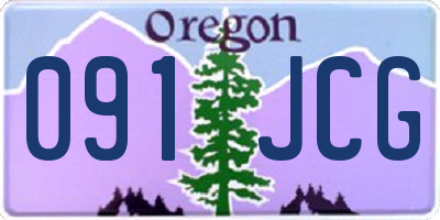 OR license plate 091JCG