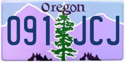 OR license plate 091JCJ
