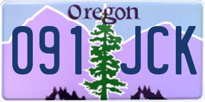 OR license plate 091JCK