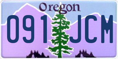 OR license plate 091JCM