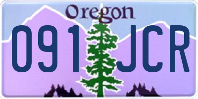 OR license plate 091JCR