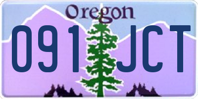 OR license plate 091JCT
