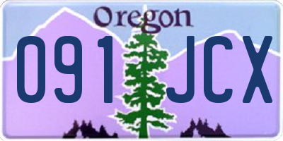OR license plate 091JCX