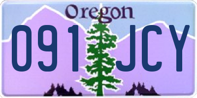 OR license plate 091JCY