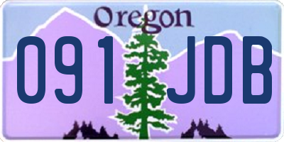 OR license plate 091JDB