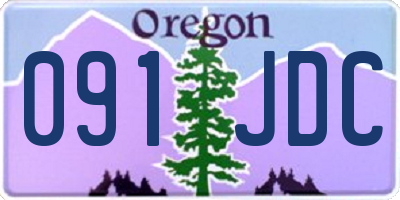 OR license plate 091JDC