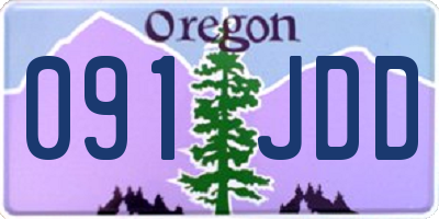 OR license plate 091JDD