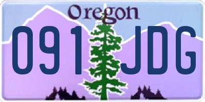 OR license plate 091JDG