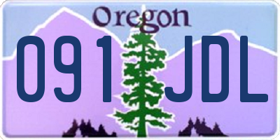 OR license plate 091JDL