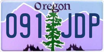 OR license plate 091JDP