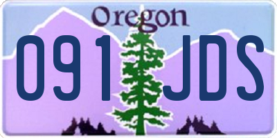 OR license plate 091JDS