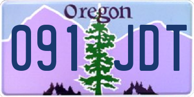 OR license plate 091JDT