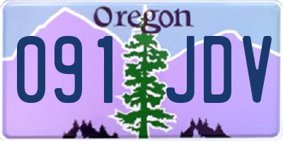 OR license plate 091JDV