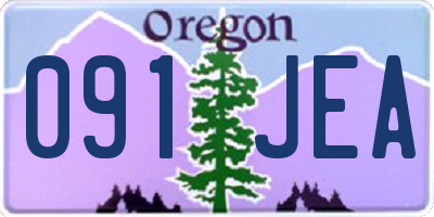 OR license plate 091JEA