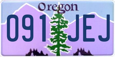 OR license plate 091JEJ
