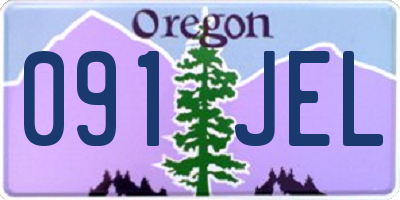 OR license plate 091JEL