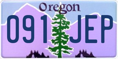 OR license plate 091JEP
