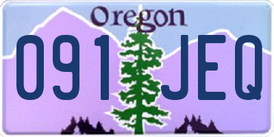 OR license plate 091JEQ
