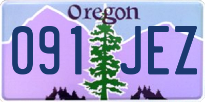 OR license plate 091JEZ