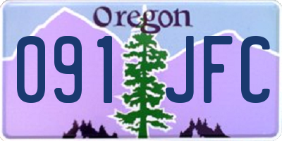 OR license plate 091JFC