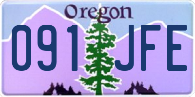 OR license plate 091JFE