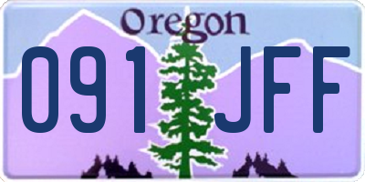 OR license plate 091JFF