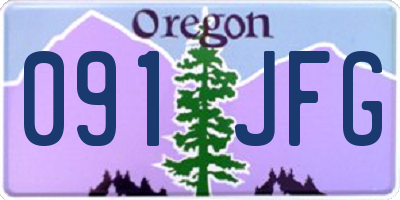 OR license plate 091JFG