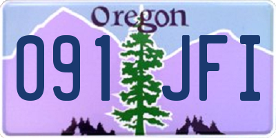 OR license plate 091JFI