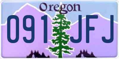 OR license plate 091JFJ
