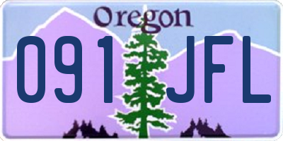 OR license plate 091JFL
