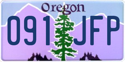OR license plate 091JFP