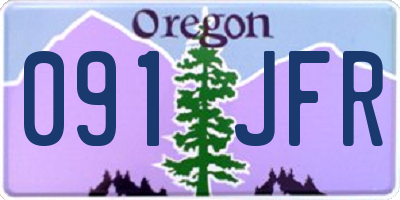 OR license plate 091JFR