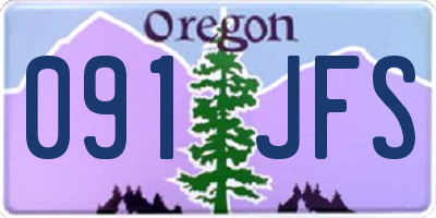 OR license plate 091JFS