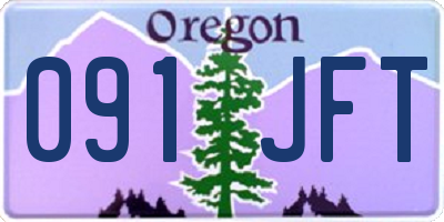 OR license plate 091JFT