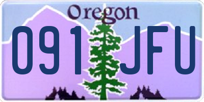 OR license plate 091JFU