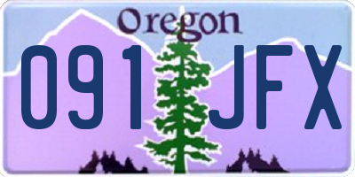 OR license plate 091JFX