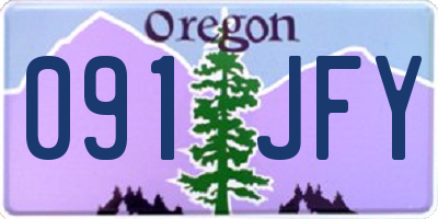 OR license plate 091JFY
