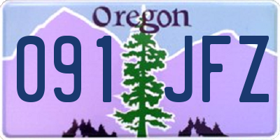 OR license plate 091JFZ