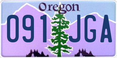 OR license plate 091JGA