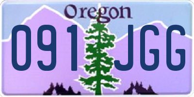 OR license plate 091JGG