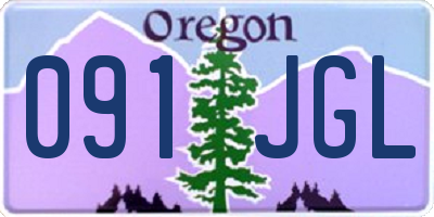 OR license plate 091JGL