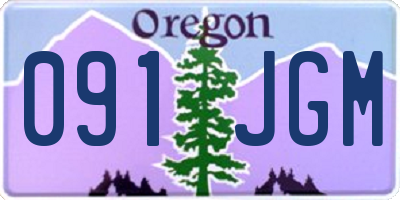 OR license plate 091JGM